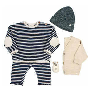 Búho - Recycled Fiber Baby Cardigan | Beige