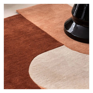 Edito - Dune wool rug | Copper red