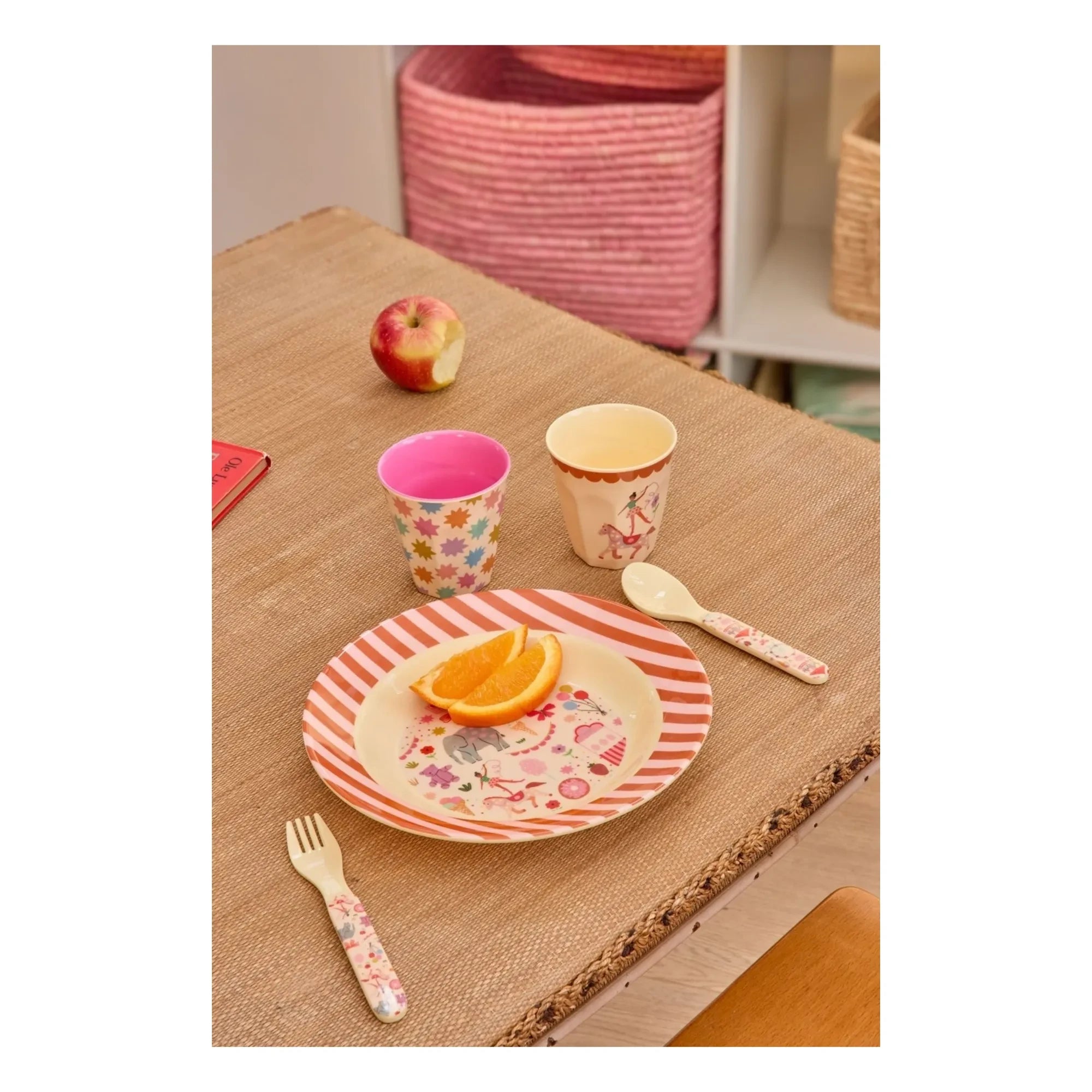 Rice - Fun Fair melamin çorba tabağı | Pembe