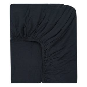 Haomy - Cotton Flannel Fitted Sheet | Black