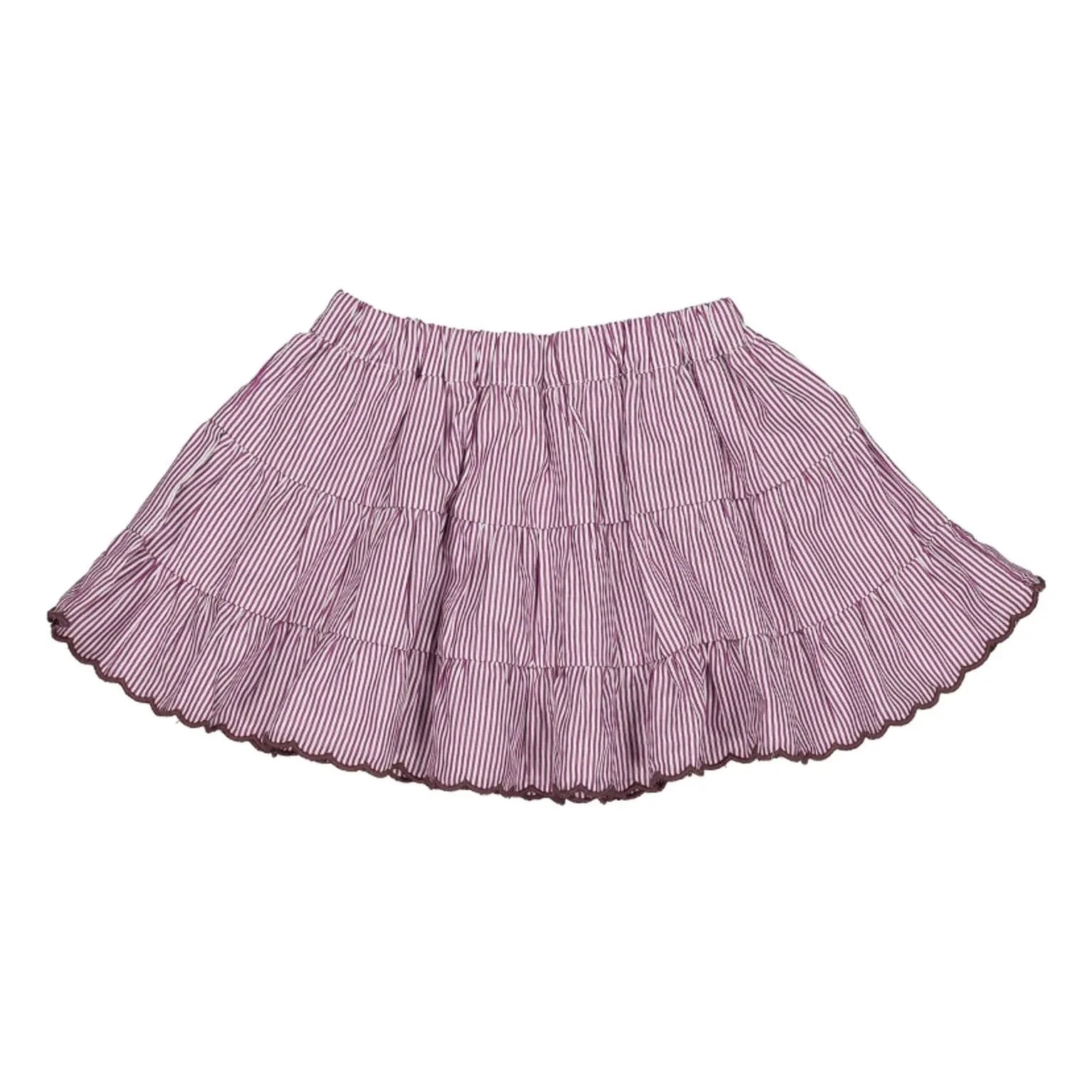 Loir - Burgundy Striped Béa Skirt | Purple