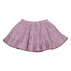 Loir - Burgundy Striped Béa Skirt | Purple