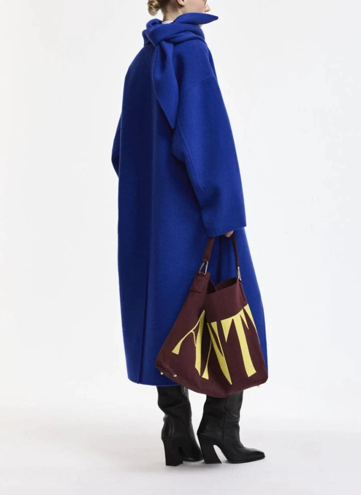 Essentiel Antwerp - Kelp Çift Taraflı Kaban | Indigo
