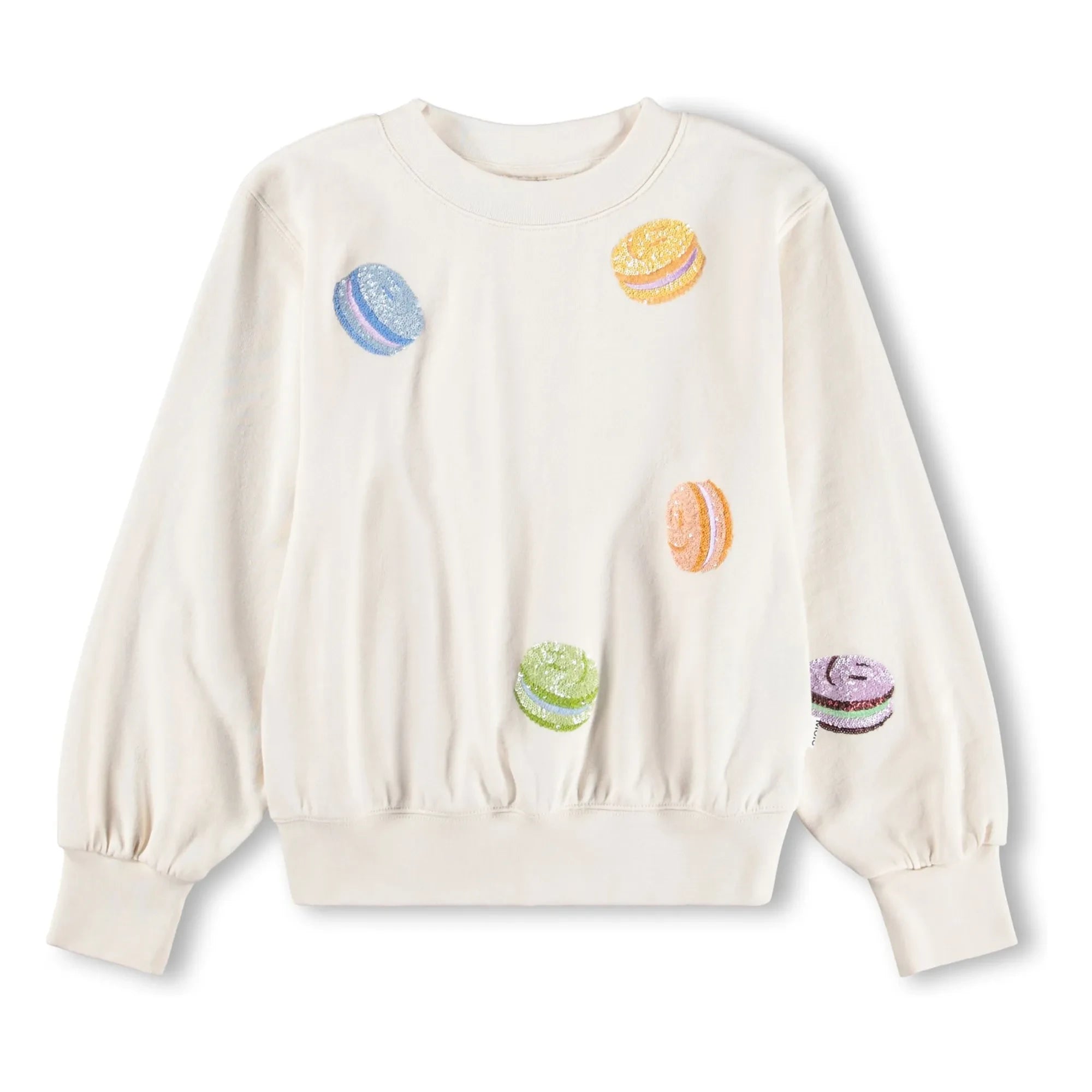 Molo - Sweat Marge Macarons Organik Pamuk | Beyaz