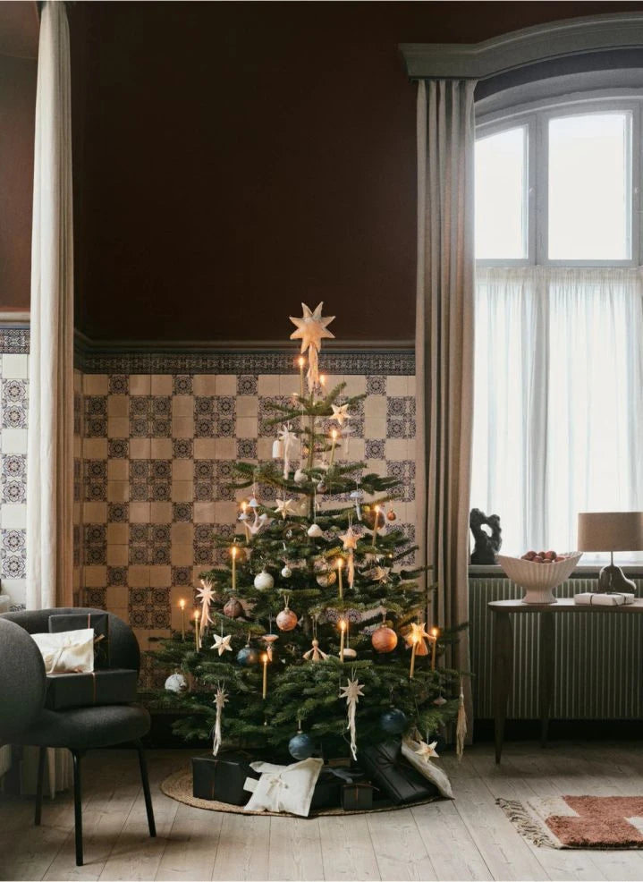 Ferm Living - Marble Effect Ornament Ball - Set of 4