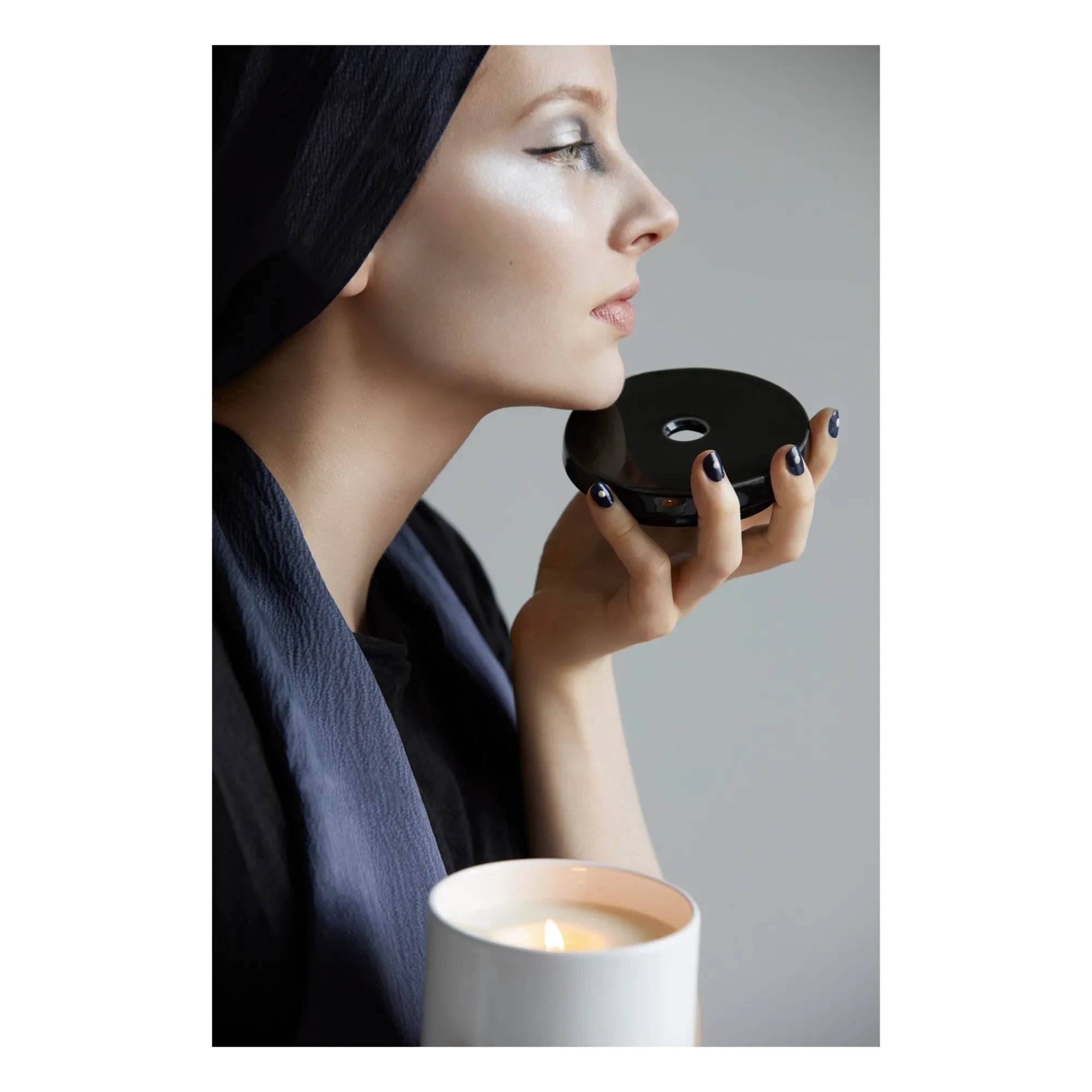 Night Space - True Black Candle - Natural Spring, Orange