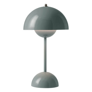 & Tradition - VP9 Flowerpot Portable Table Lamp, Vernon Panton | Gray Blue