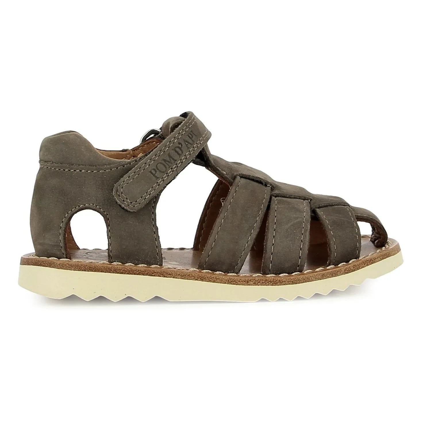 Pom d'Api - Waff Papy Nubuck Sandals | Frosted Brown