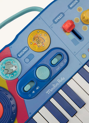Moulin Roty - Synthesizer Piano - Puce &amp; Pilou | Blue