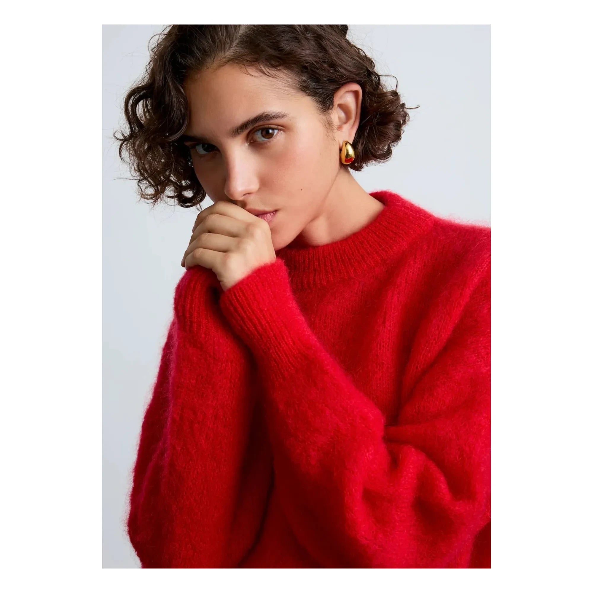 Surprise Paris - Jane Super Kid Mohair Sweater | Red