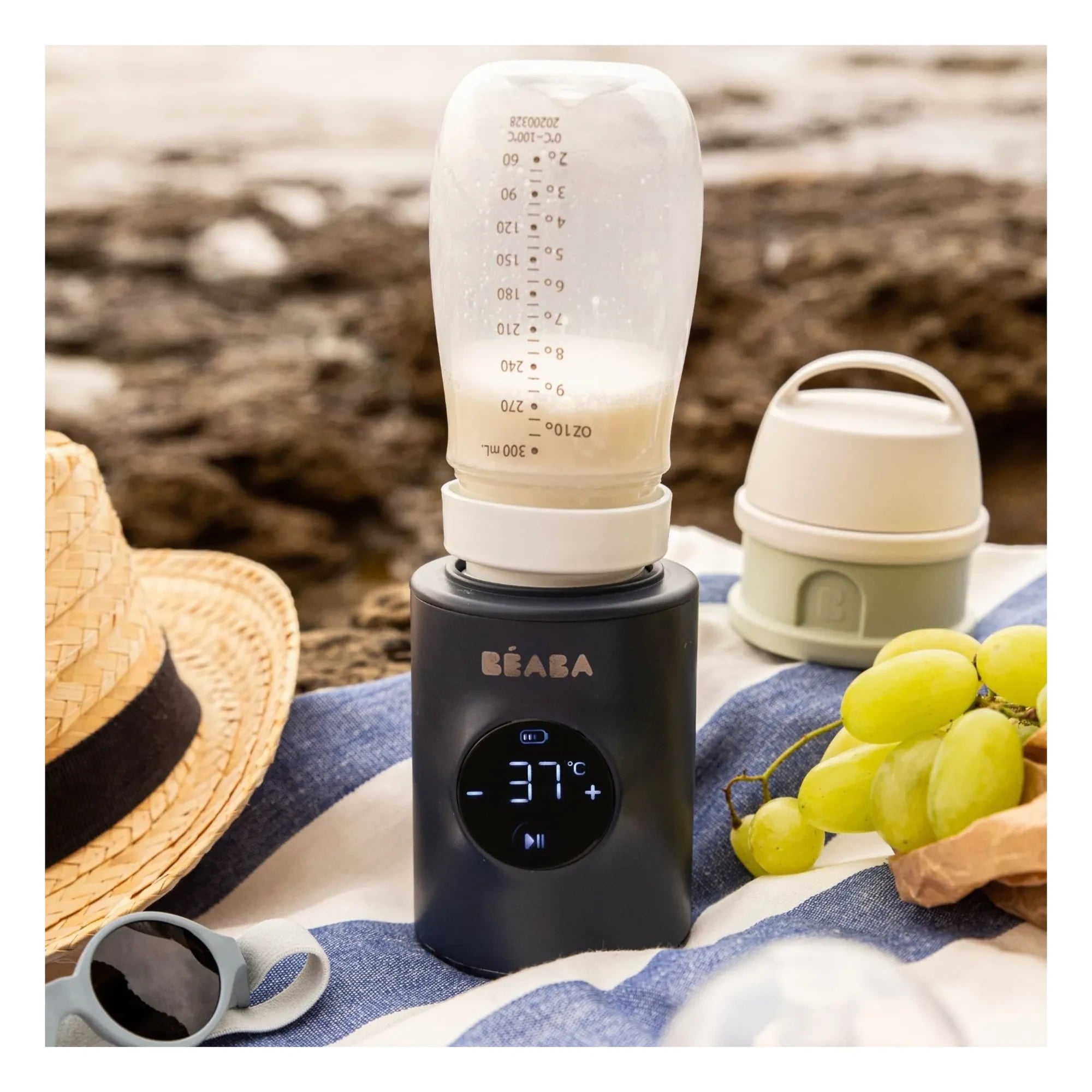 Béaba - Milk Nomad Baby Bottle Warmer | Night Blue