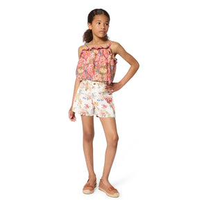 Chloé - Organic Cotton Flower Top | Rosewood