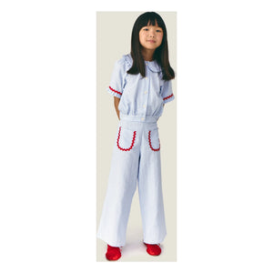 Mipounet - Pauline Vichy Pants | Blue