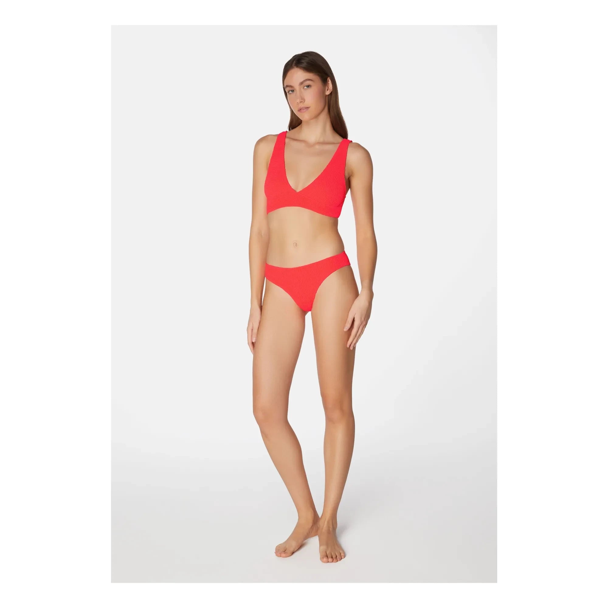 Sorbet Island - Aqua Two-Piece Swimsuit | Fluorescent Pink