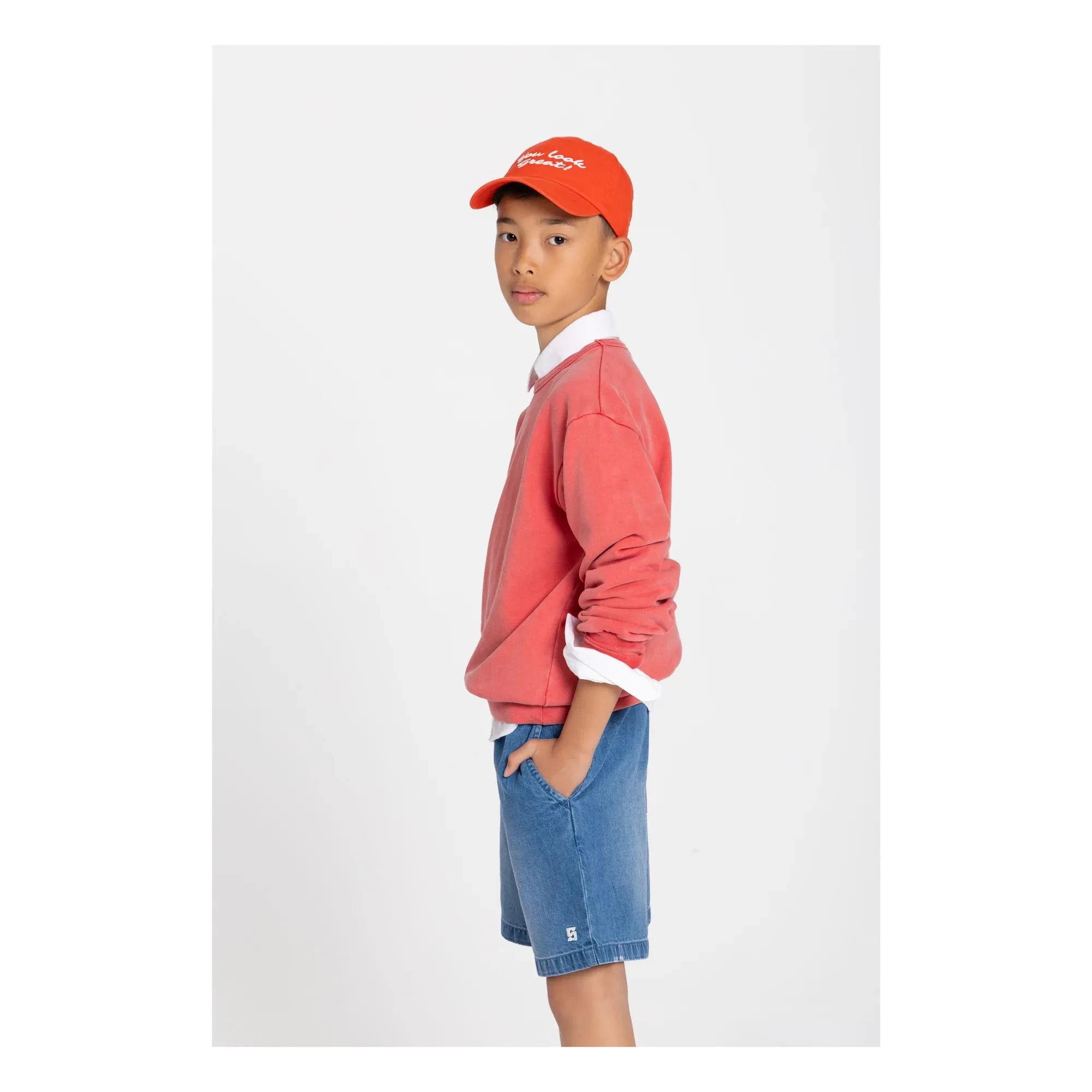 Smallable Kid - Arlo Organic Cotton Sweatshirt | Dark Red