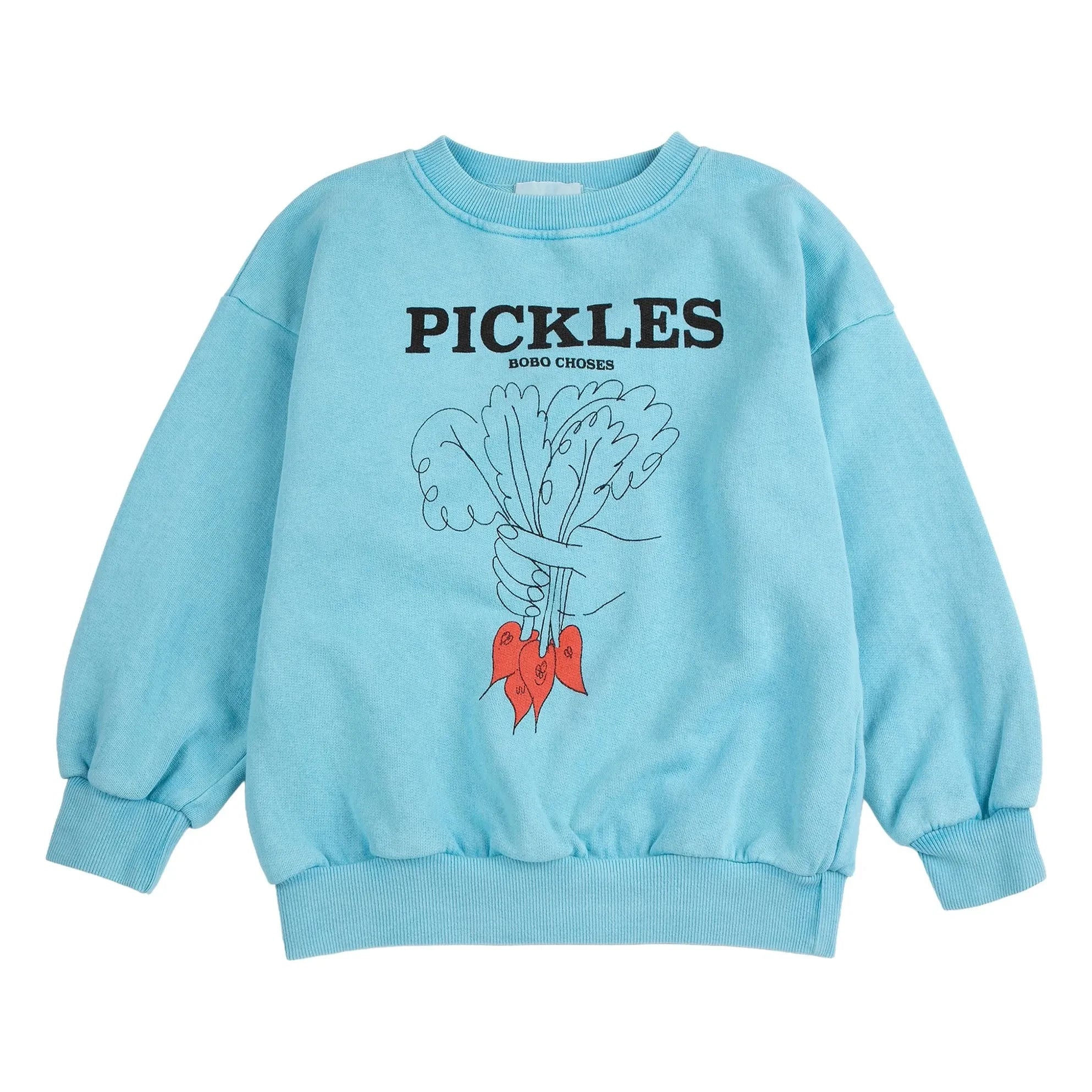 Bobo Choses - Pickles Organic Cotton Sweatshirt | Light Blue