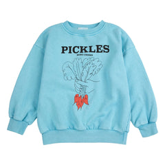 Bobo Choses - Pickles Organic Cotton Sweatshirt | Light Blue