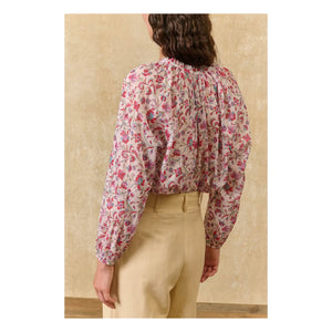 Louise Misha - Nicoliana Organic Cotton Blouse | Pink