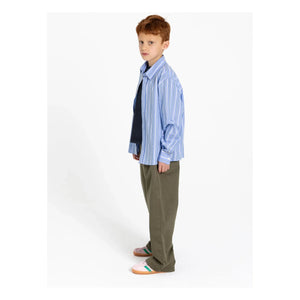 Finger in the nose - Zak Striped Shirt | Steel