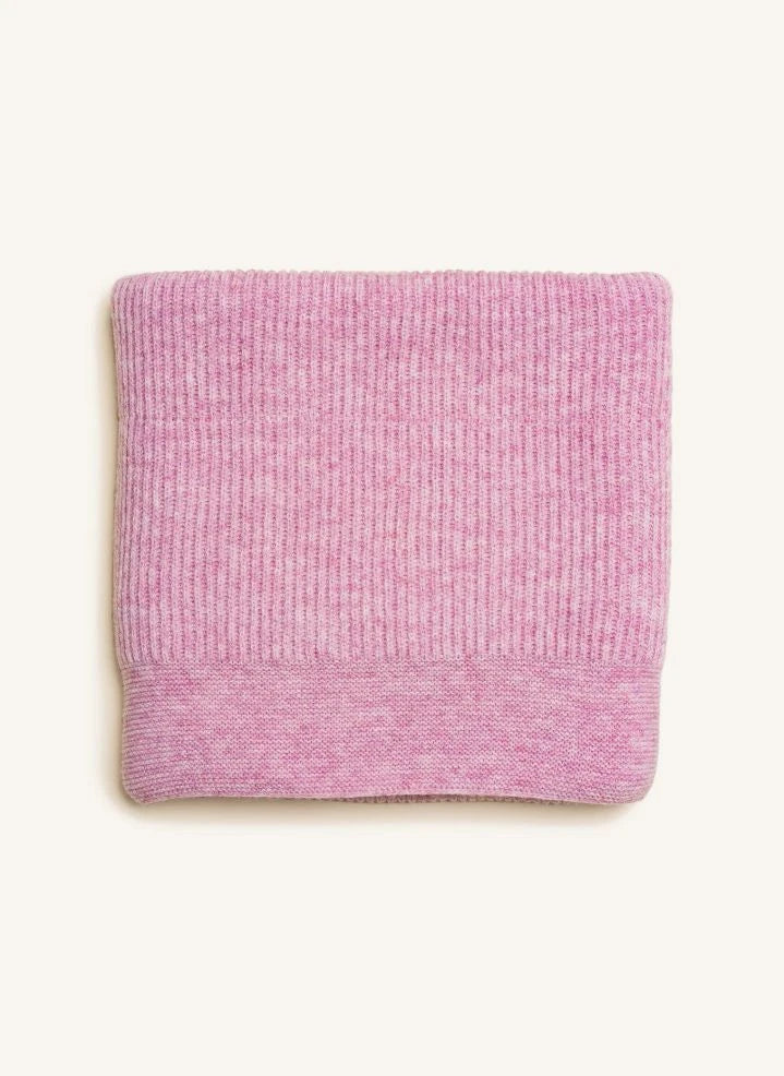 Hvid - Gaston Laine Merino Blanket | Cotton Candy Pink