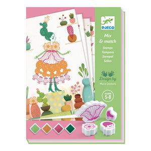 Djeco - Girls' Stamp Activity Set