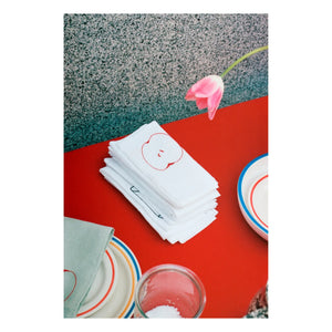 Hay - Dessert Napkins - 4-piece Set | White
