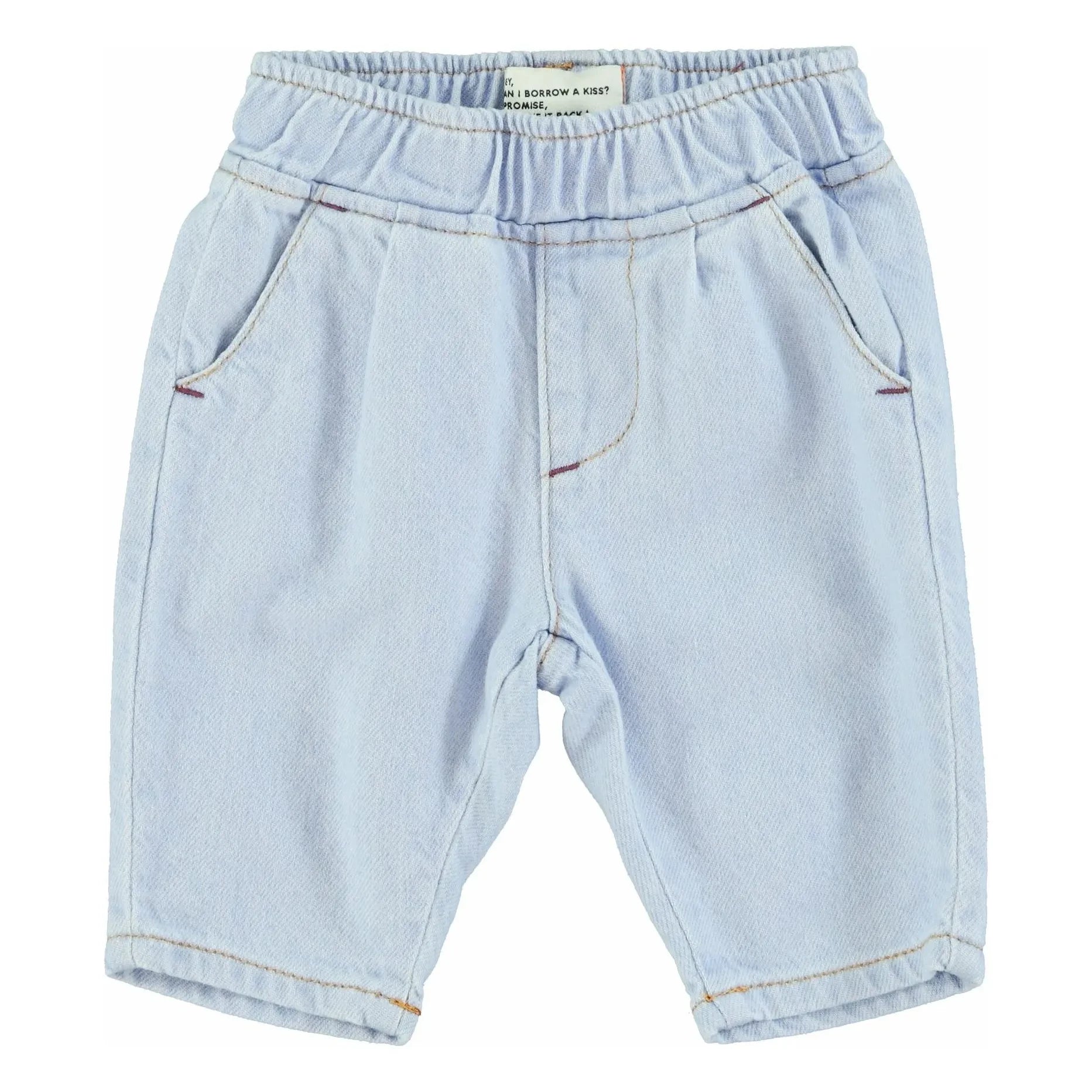 Piupiuchick - Flat Elastic Jeans | Light Blue