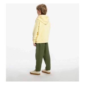 Matona - Organic cotton hooded zip-up sweatshirt | Pale yellow
