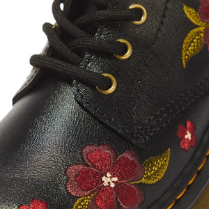 Dr Martens - 1460 J Bağcıklı Çiçekli Botlar | Siyah