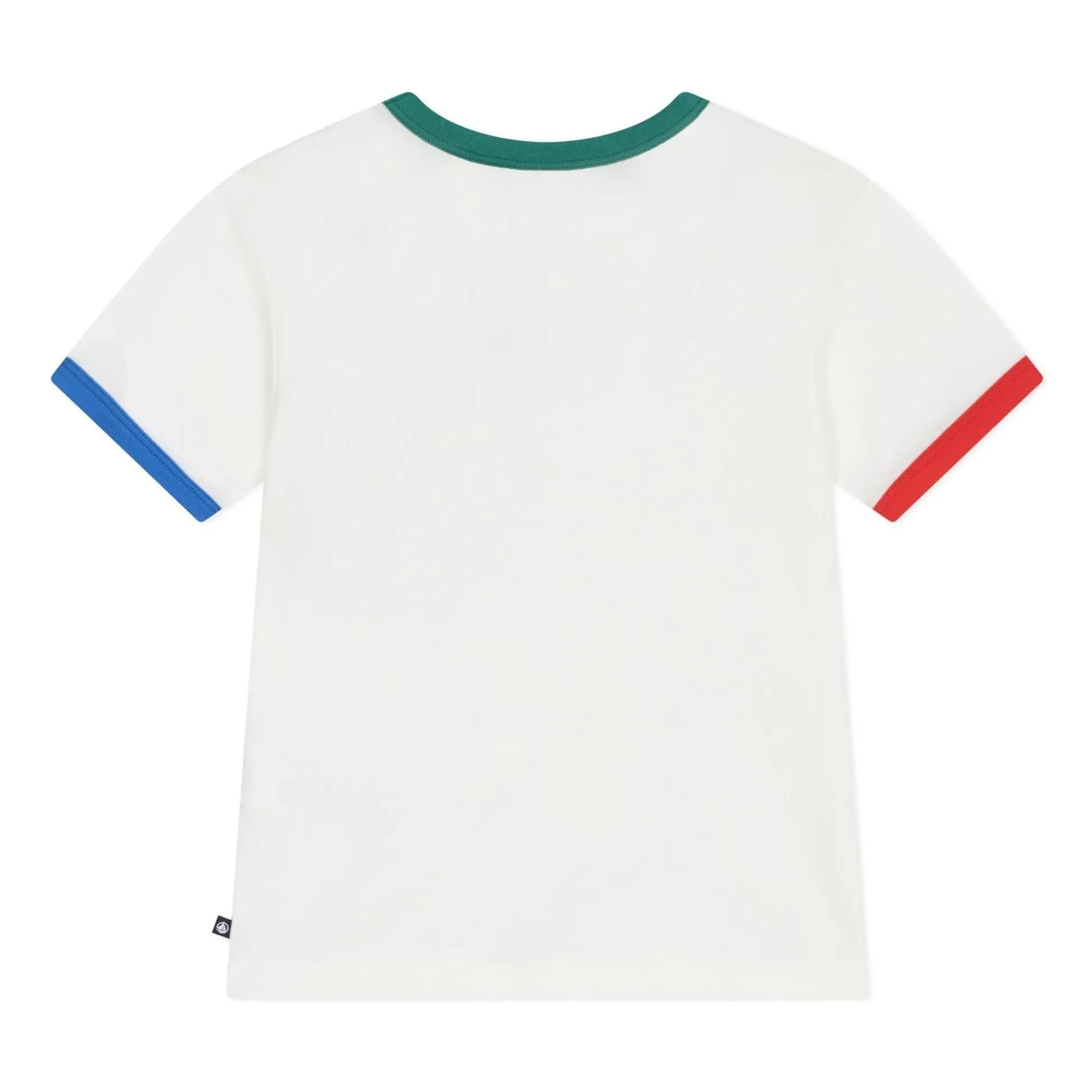 Petit Bateau - Renk Bloklu Geniş Tişört | Beyaz