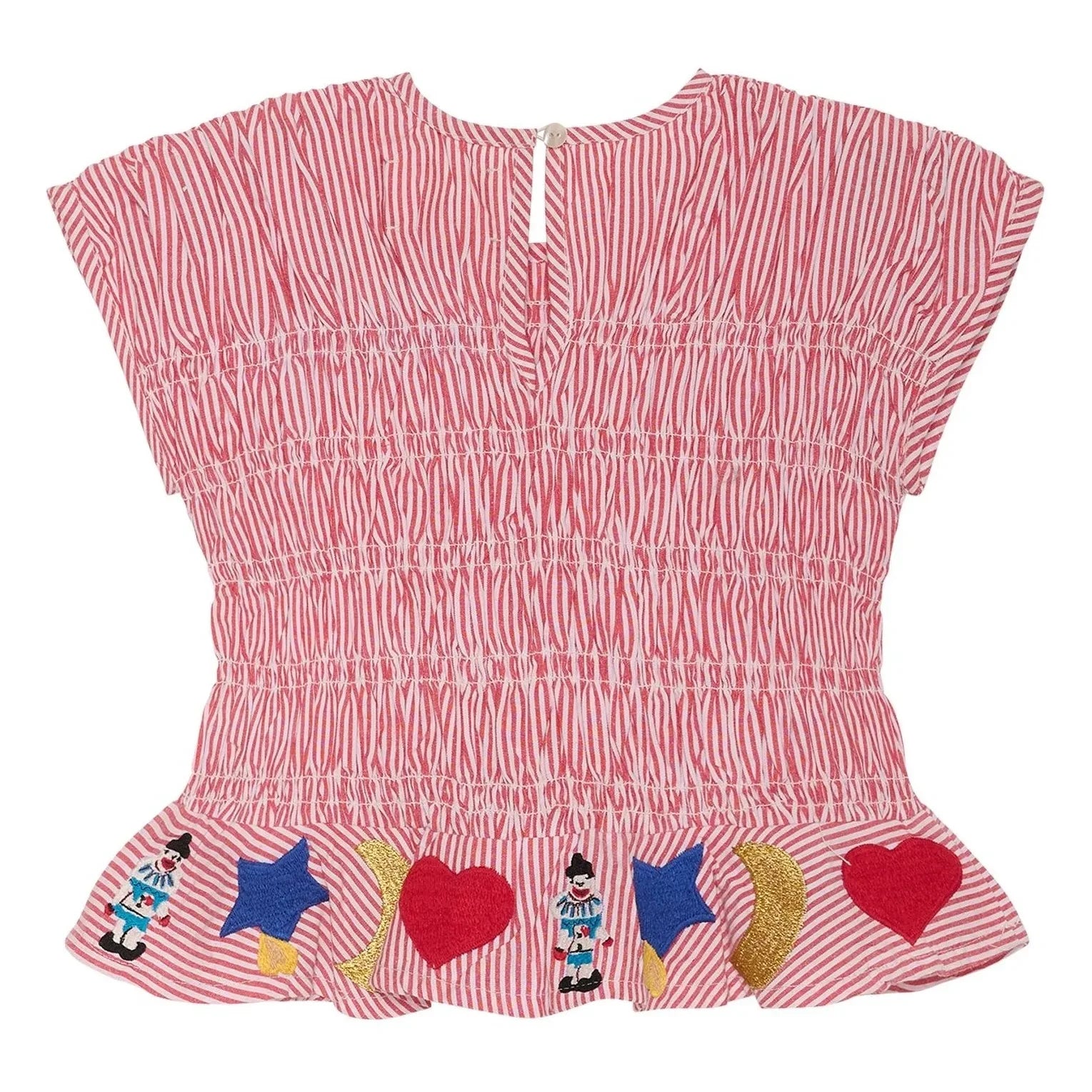 SISSEL EDELBO - Top Smocké Stripe - Kids Collection | Red