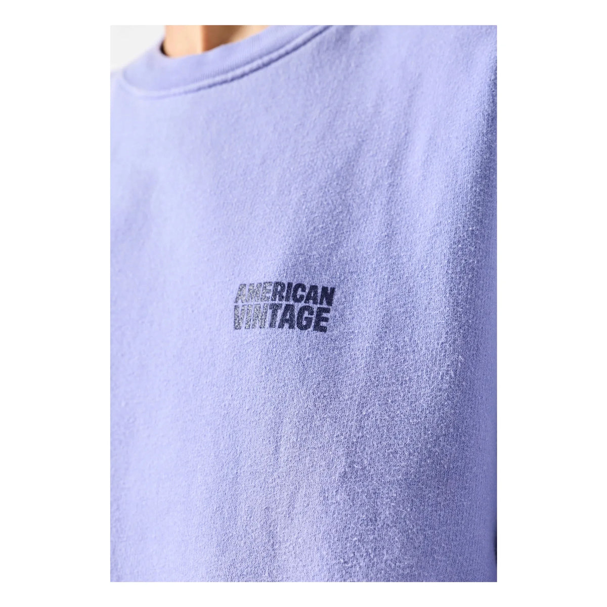 American Vintage - Plizzy Cotton Sweatshirt | Lavender