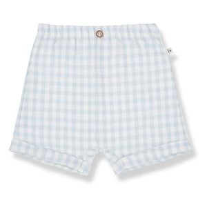 1+ in the family - Bermuda Tinos Vichy Seersucker | Light Blue