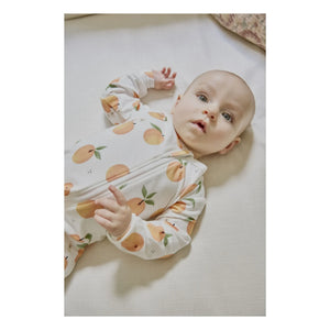 Petit Lem - Babette Peach Pajamas Organic Cotton & Modal | White