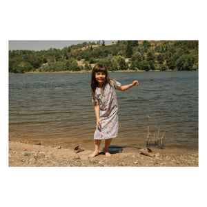 Studio Bohème - Organic Cotton Floral Tuba Dress | Lilac