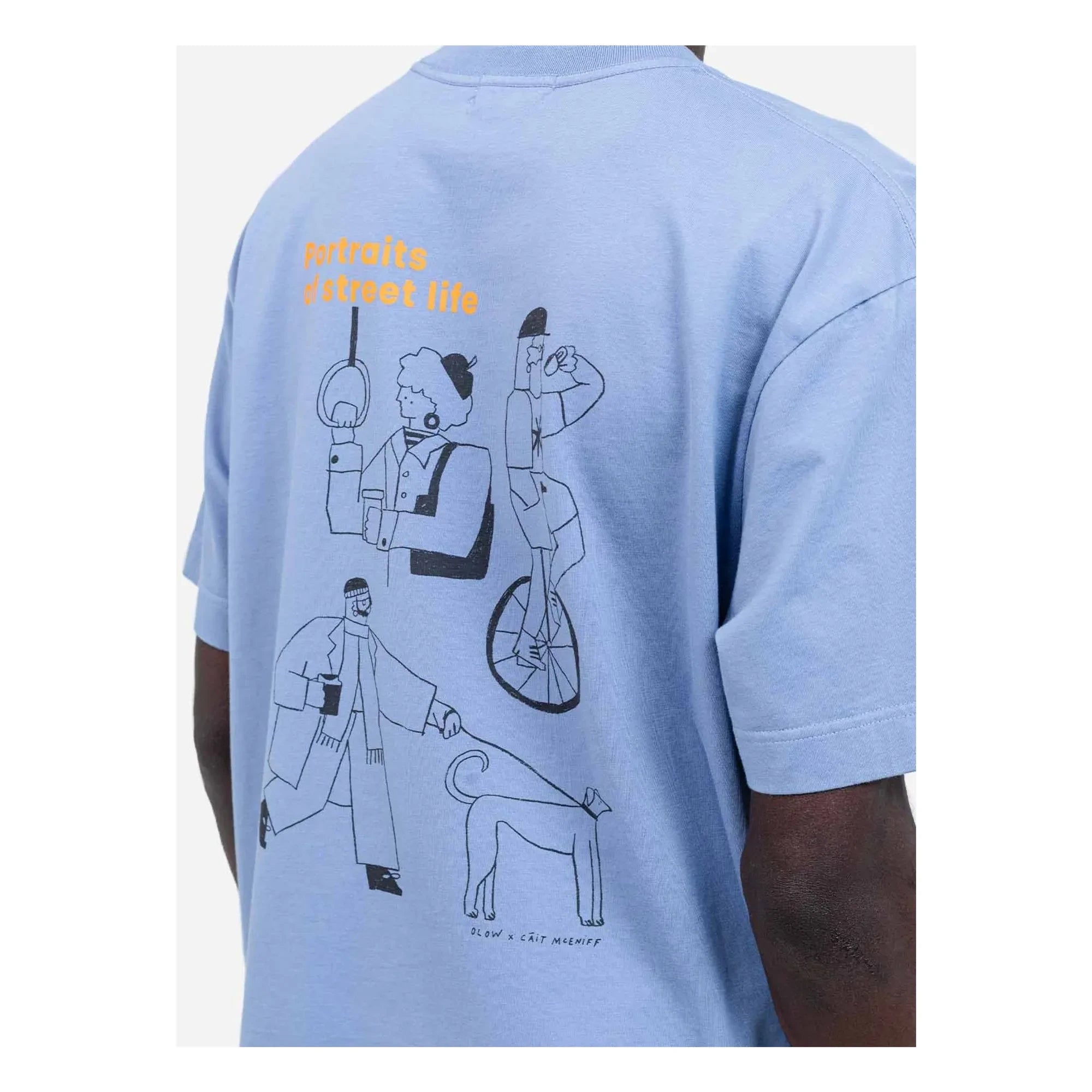 Olow - People T-shirt | Azure mavi