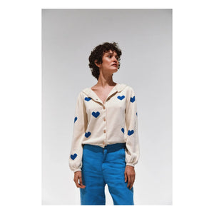 Emile et Ida - Organic Cotton Cardigan Boum | Ecru