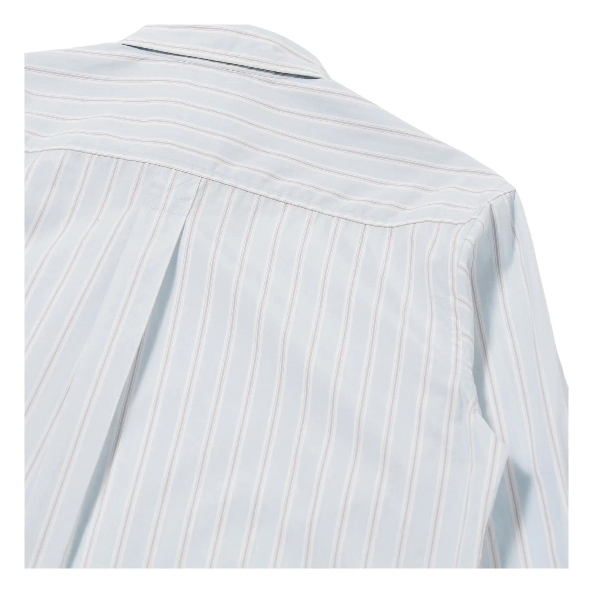 Universal Works - Lazy Day Striped Shirt | Light Blue