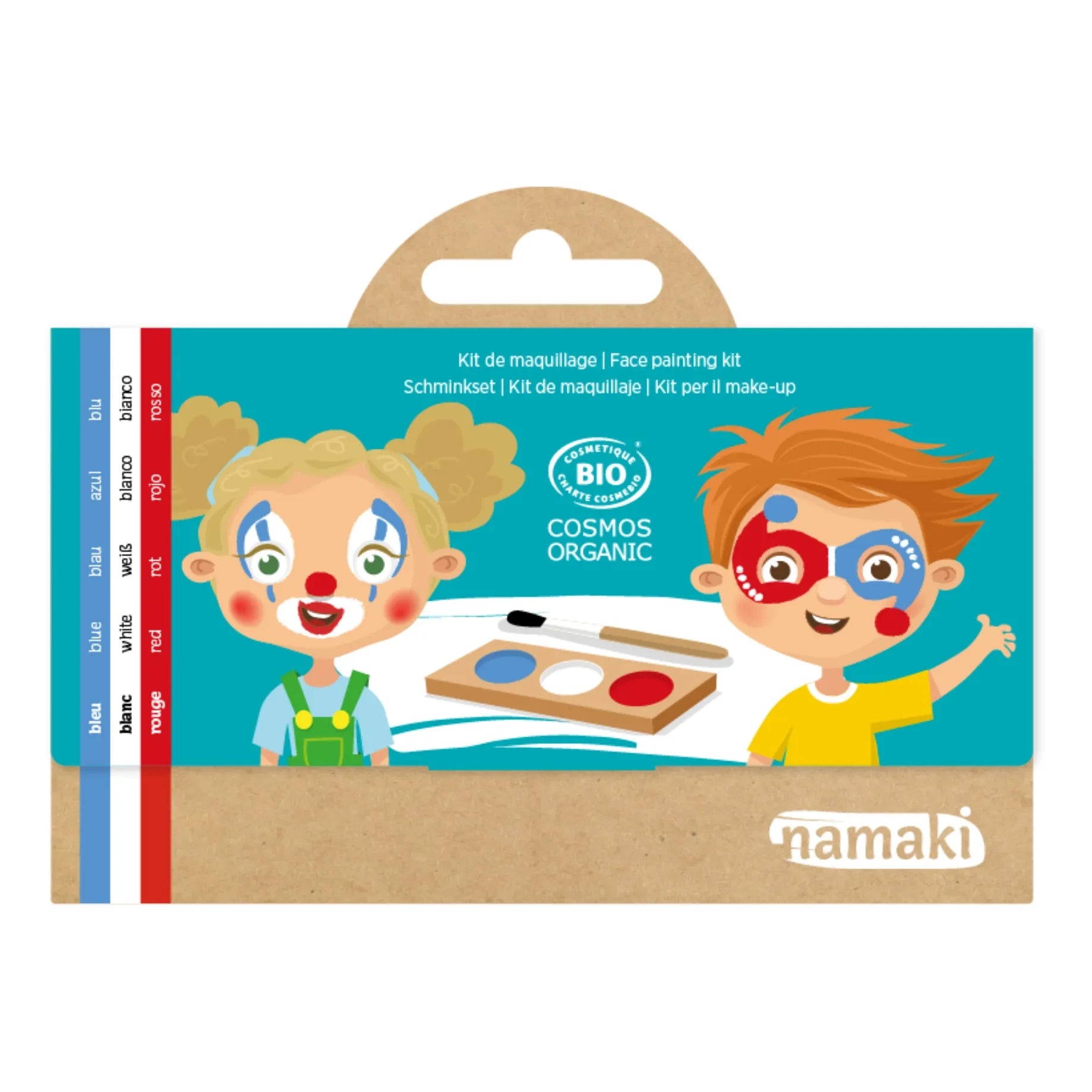 Namaki - Clown and Harlequin 3-Tone Makeup Set | Blue