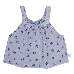 Jenest - Maddy Floral Print Organic Cotton Crop Top | Lavender