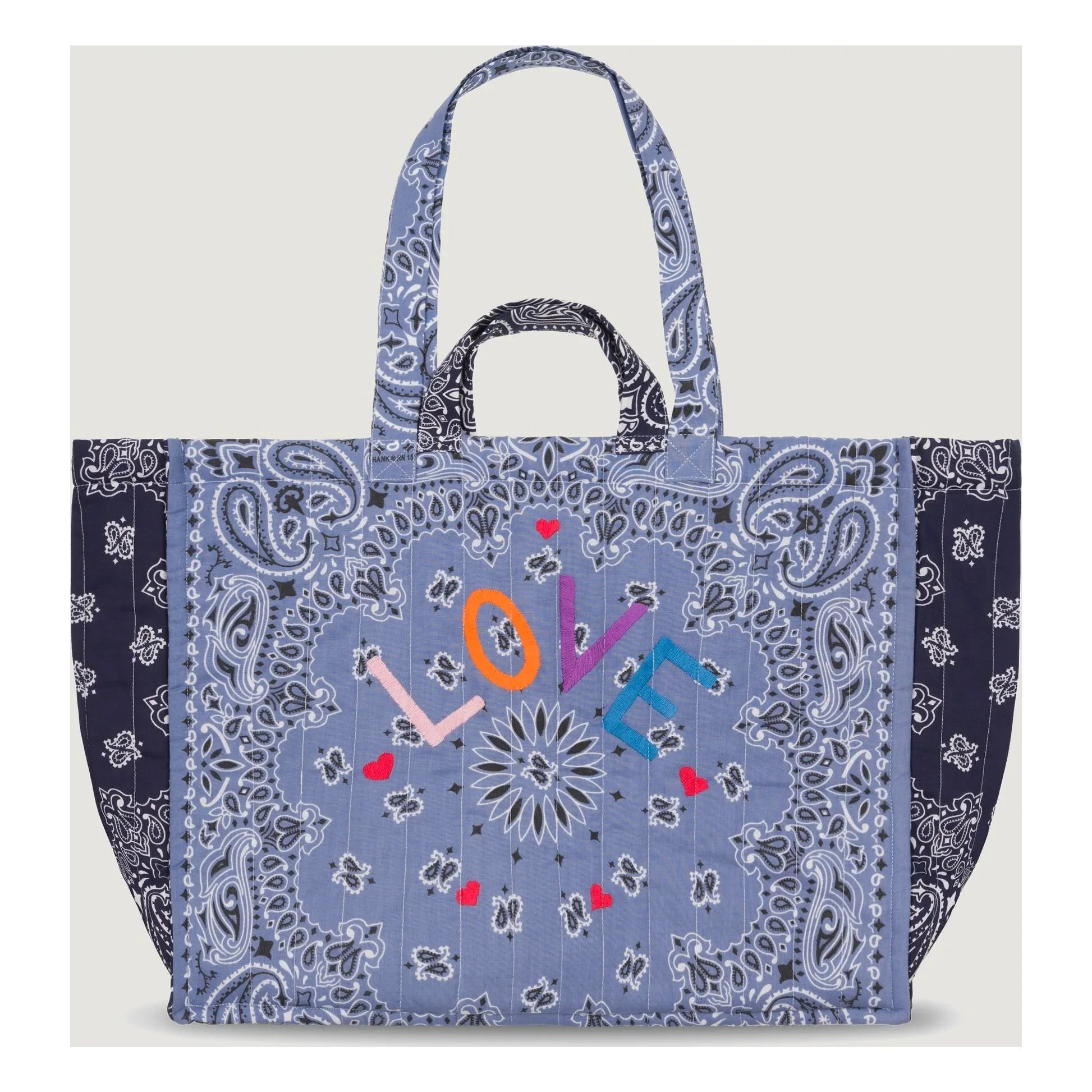 Call it by Your Name - Matelassé Love Maxi Bag | Blue