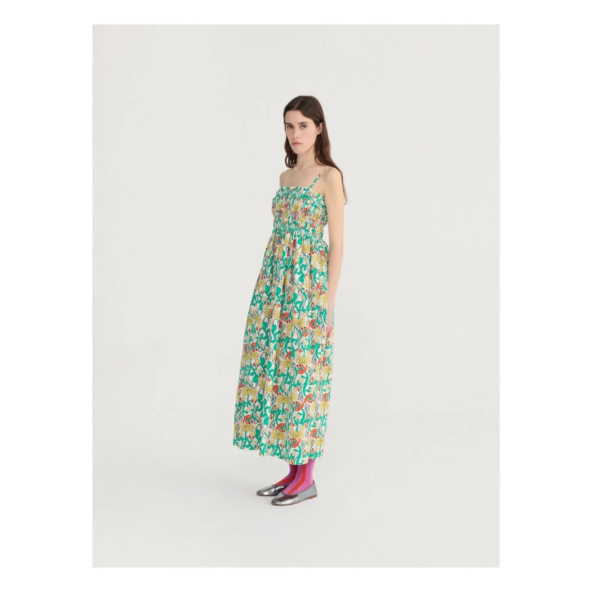 Bobo Choses - Herbalist Strapless Organic Cotton Dress | Ecru