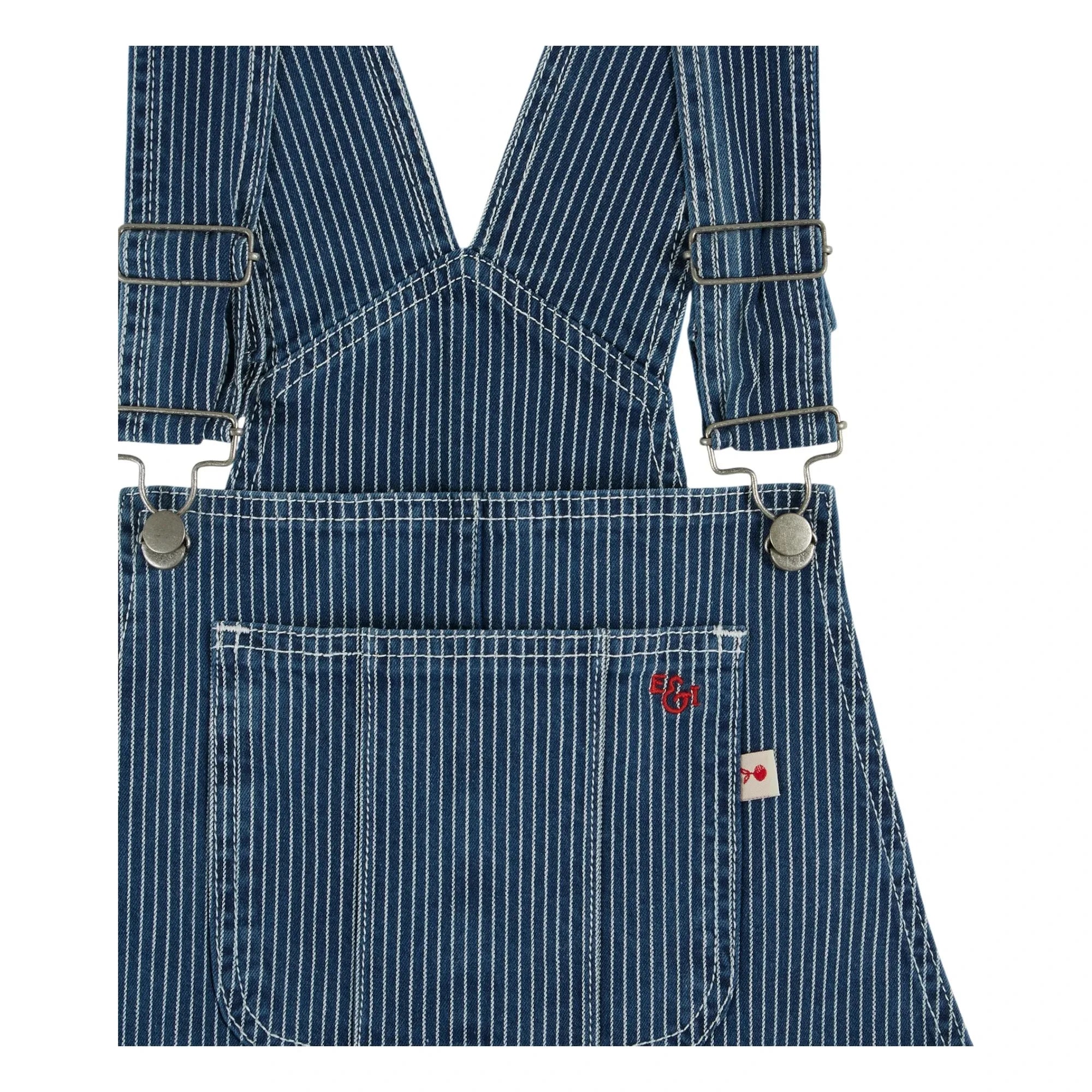 Emile et Ida - Blue Striped Romper | Blue