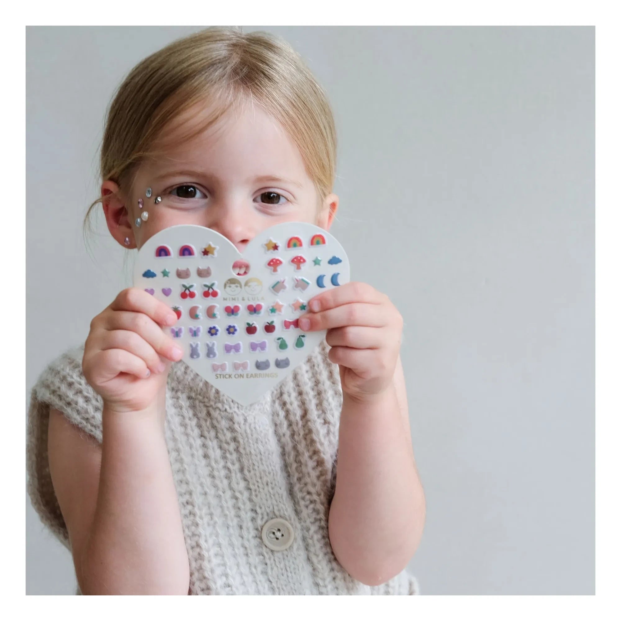 Mimi & Lula - Stick-on Earrings | Pink