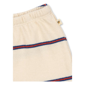 Konges Sløjd - Striped Organic Cotton Trio Shorts | Beige