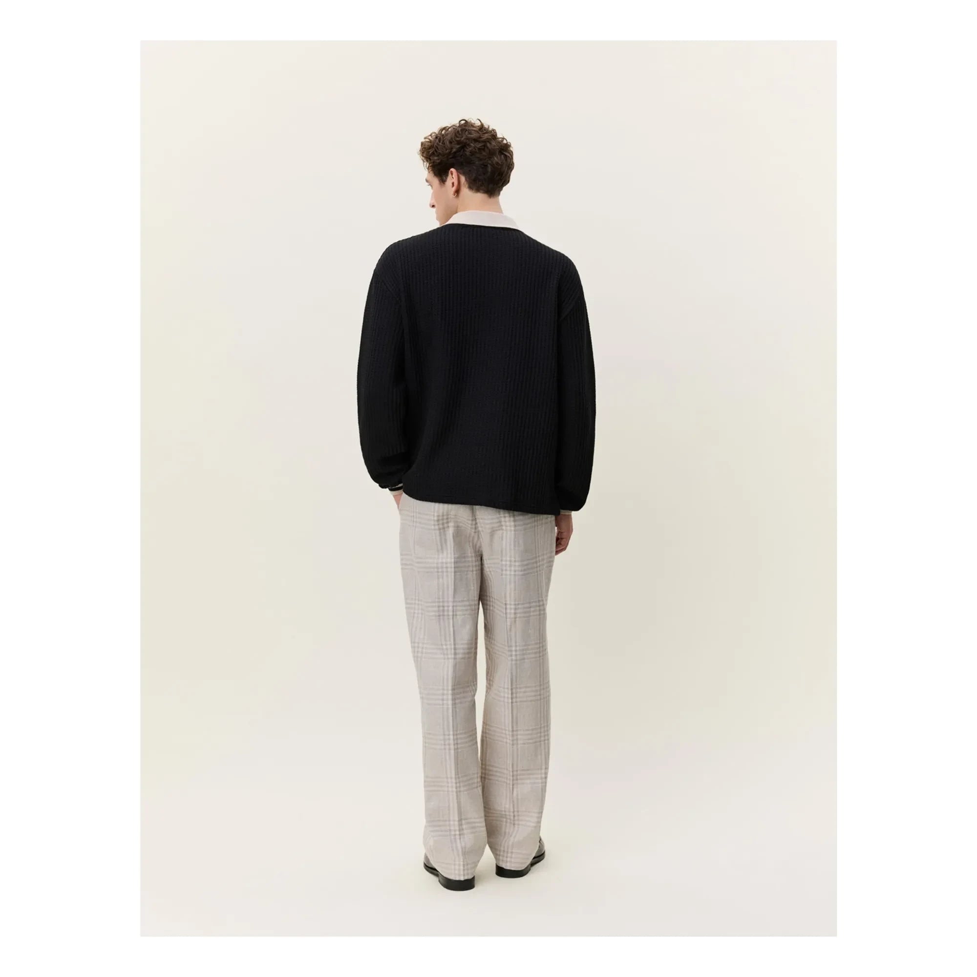 Les Deux - Polo Waffle Football | Black