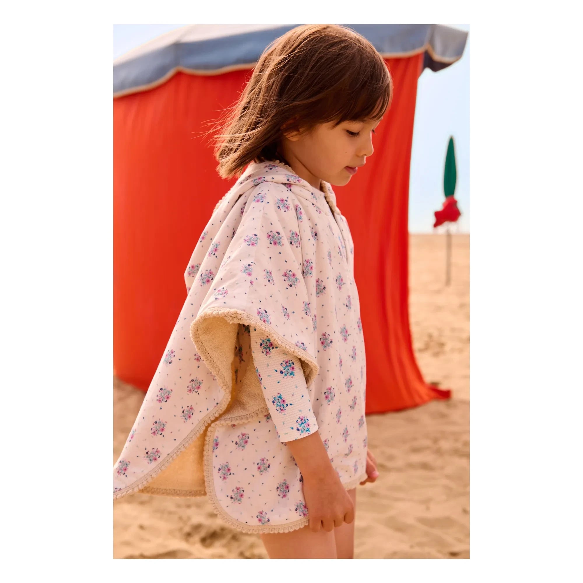 Louise Misha - Organic Cotton Mael Bath Cover | Ecru