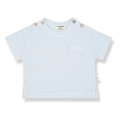 1+ in the family - Delion Waffle T-shirt | Light Blue