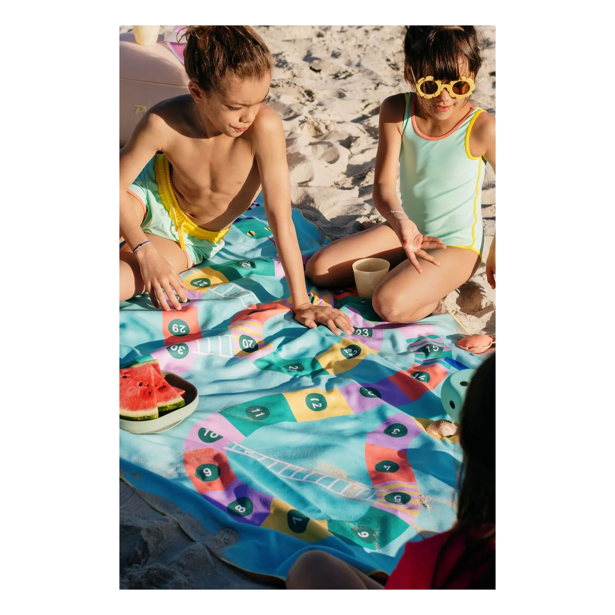 Quut - Echelle et Serpent Microfiber Beach Towel | Blue