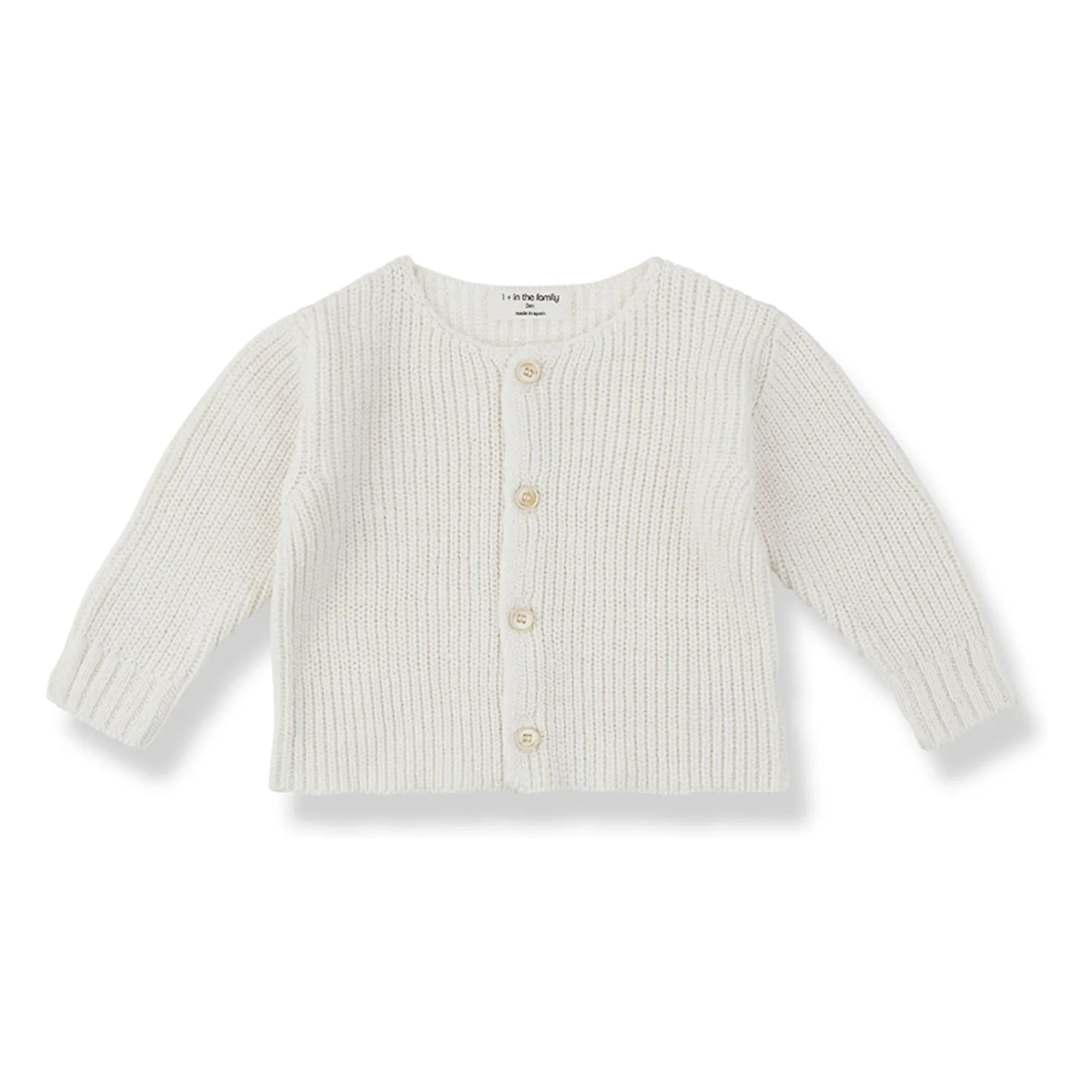 1+ in the family - Gertrudis Linen Cardigan | Ecru